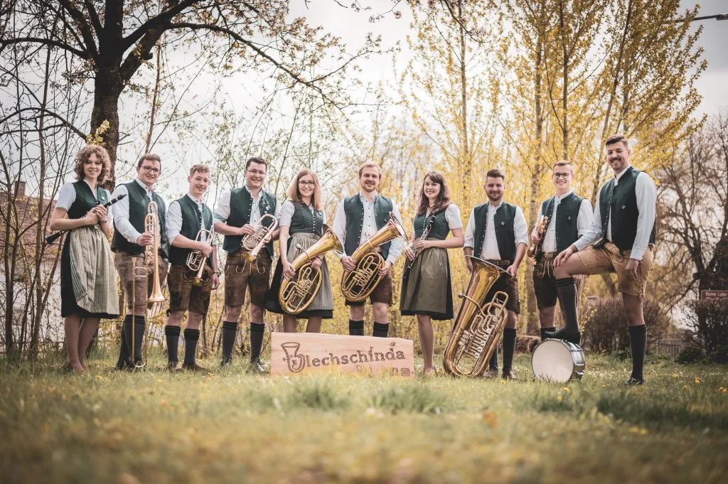 Die Blechschinda beim Fotoshooting